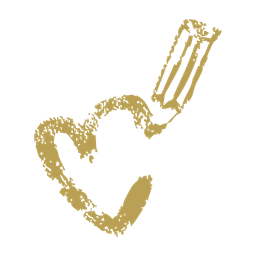 Icône représentant un cœur dessiné au stylo pour symboliser la catégorie illustration. Dessiné à l’encre de Chine selon la charte graphique.